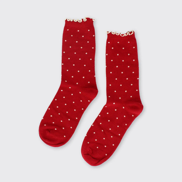 spot-and-ruffle-womens-socks-red-millie-mae