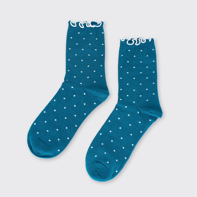 spot-and-ruffle-womens-socks-teal-millie-mae