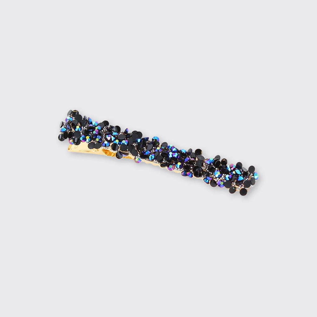 Hair clip, blackish blue with sparkles Hair clip // Sparkling Dark Blue – Smykish main image 2