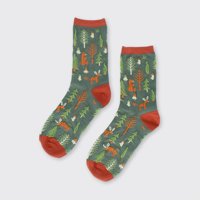 woodland-womens-socks-green-millie-mae