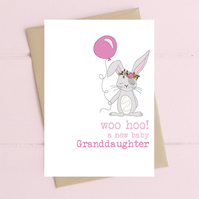 Baby Granddaughter Woo Hoo! - Card - Dandelion