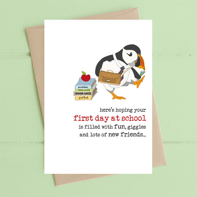 first-day-at-school-puffin-greeting-card-dandelion-stationery