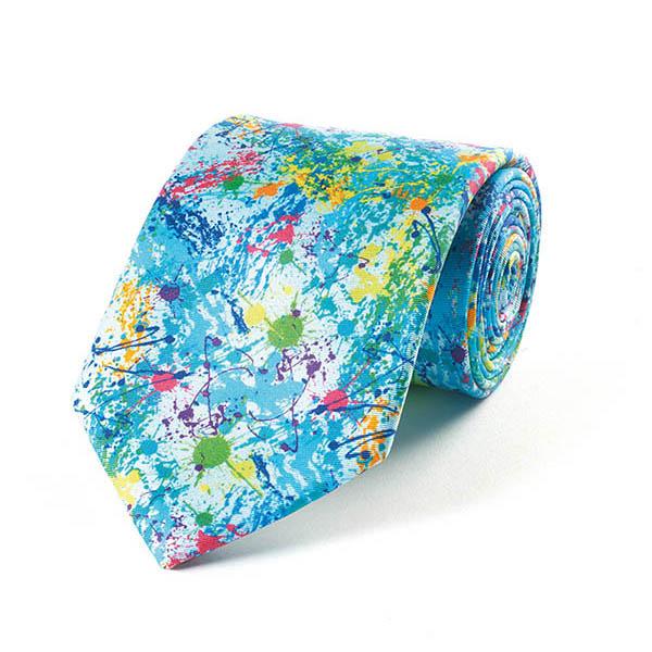 Paint Splash Silk Tie - Fox & Chave