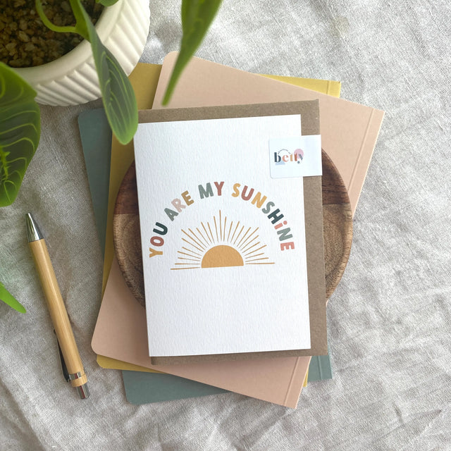 You Are My Sunshine Card - Adventures of Betty
