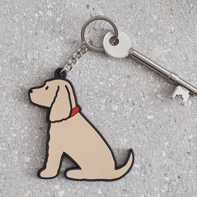 Golden Cocker Spaniel Dog Keyring - Sweet William