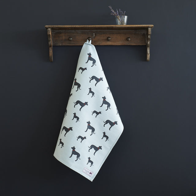 Lurcher Tea Towel