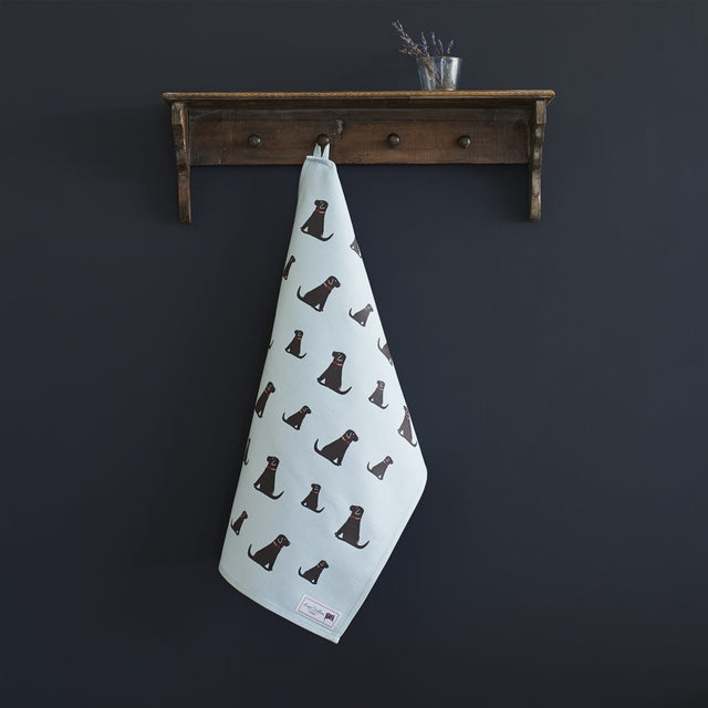 Chocolate Labrador Tea Towel