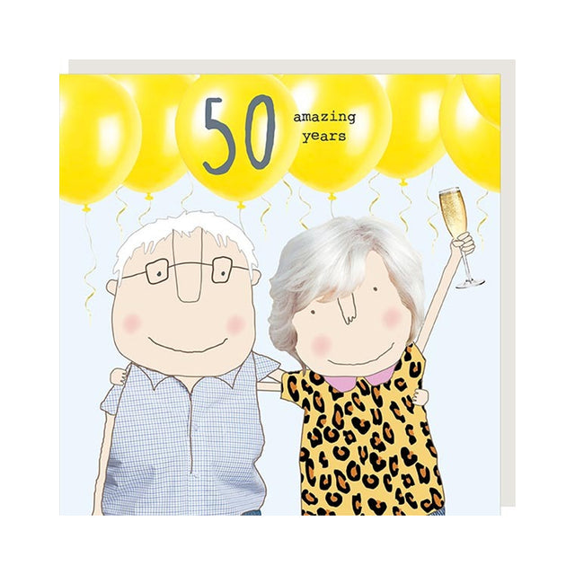 50th Anniversary Card - Rosie Made A Thing