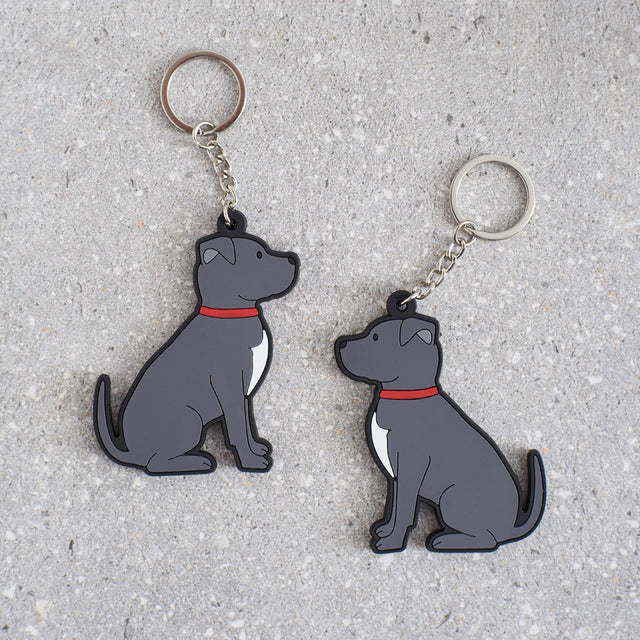 Staffie Dog Keyring - Sweet William
