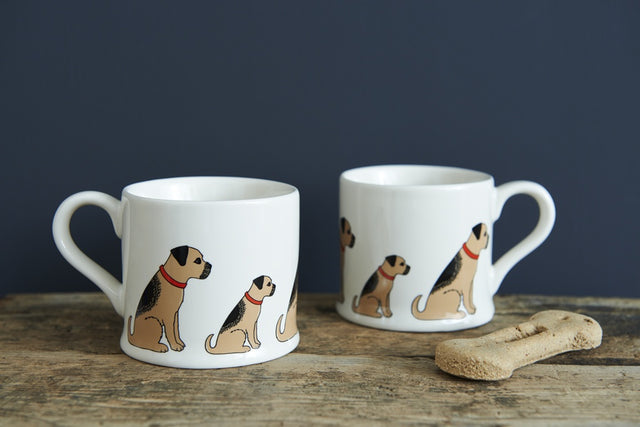 Border Terrier Dog Mug - Sweet William