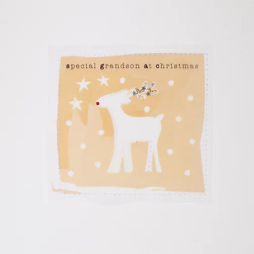 Special Grandson at Christmas Card - Wendy Jones-Blackett
