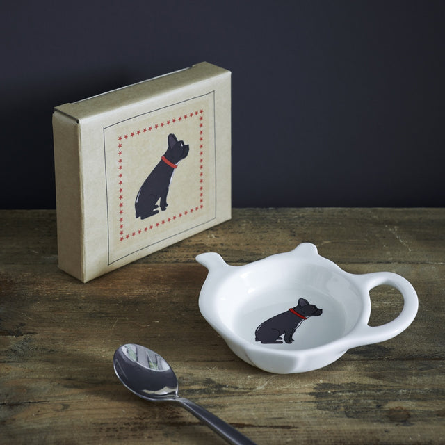 French Bulldog Teabag Dish - Sweet William