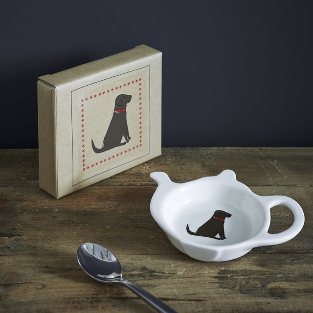 Chocolate Labrador Teabag Dish - Sweet William