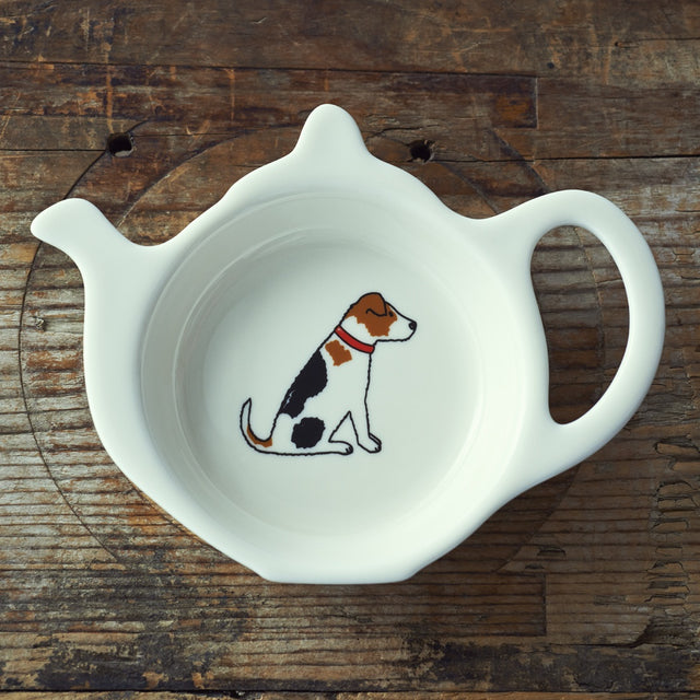 Jack Russell Teabag Dish - Sweet William