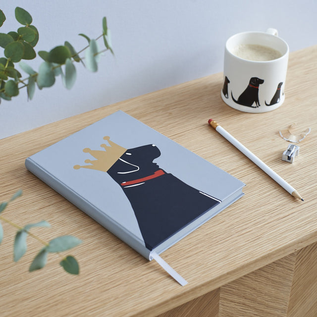 Black Labrador Notebook - Sweet William