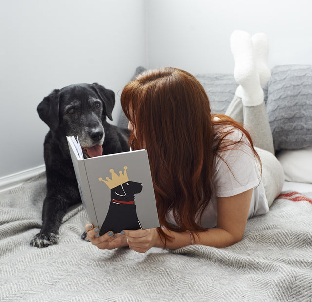 Black Labrador Notebook - Sweet William