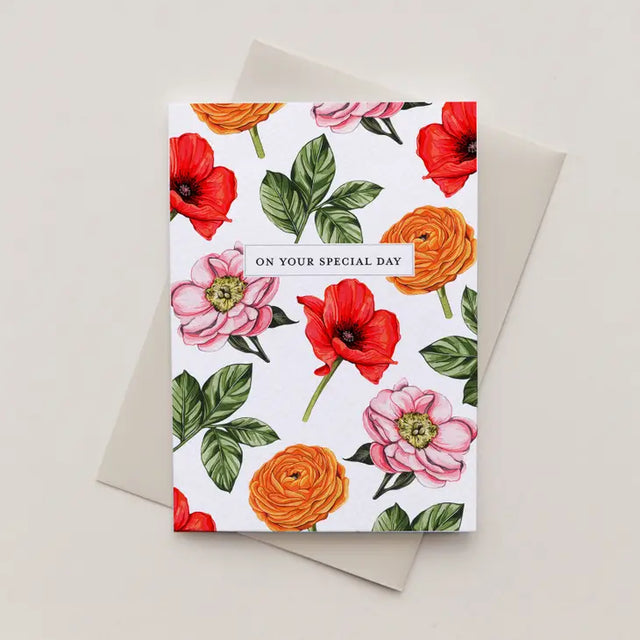 On Your Special Day Floral Watercolour