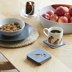 Border Terrier Coaster - Sweet William