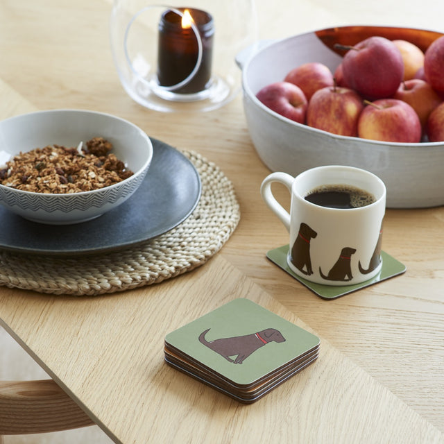 Chocolate Labrador Coaster - Sweet William