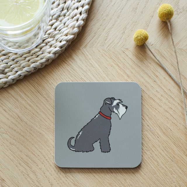 Grey Schnauzer Coaster - Sweet William