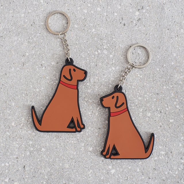Fox Red Labrador Dog Keyring - Sweet William