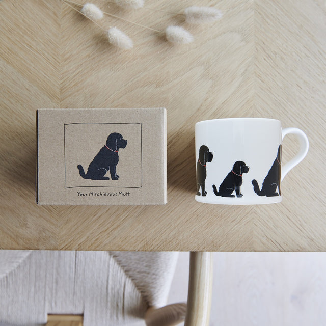Black Cockapoo / Labradoodle Dog Mug - Sweet William