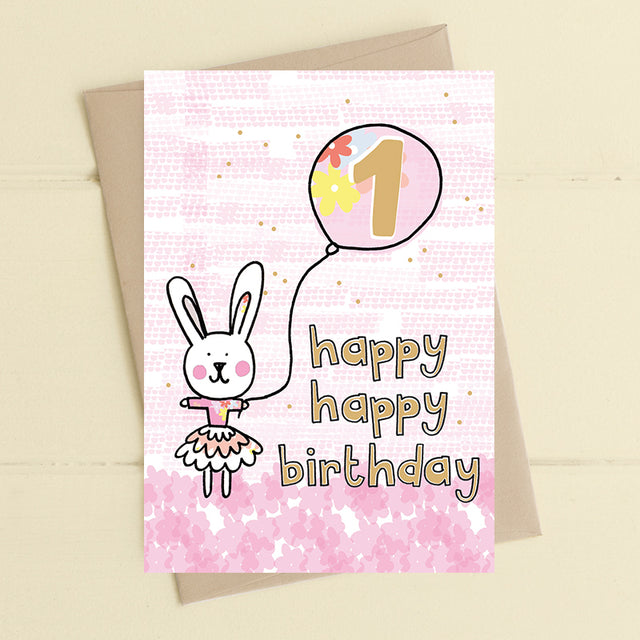 Happy Rabbit First Birthday