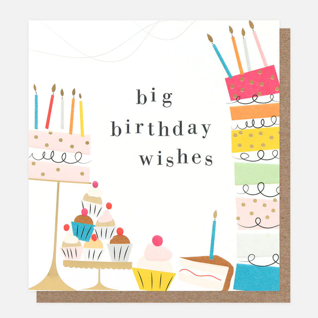 Big Birthday Wishes Card - Caroline Gardner