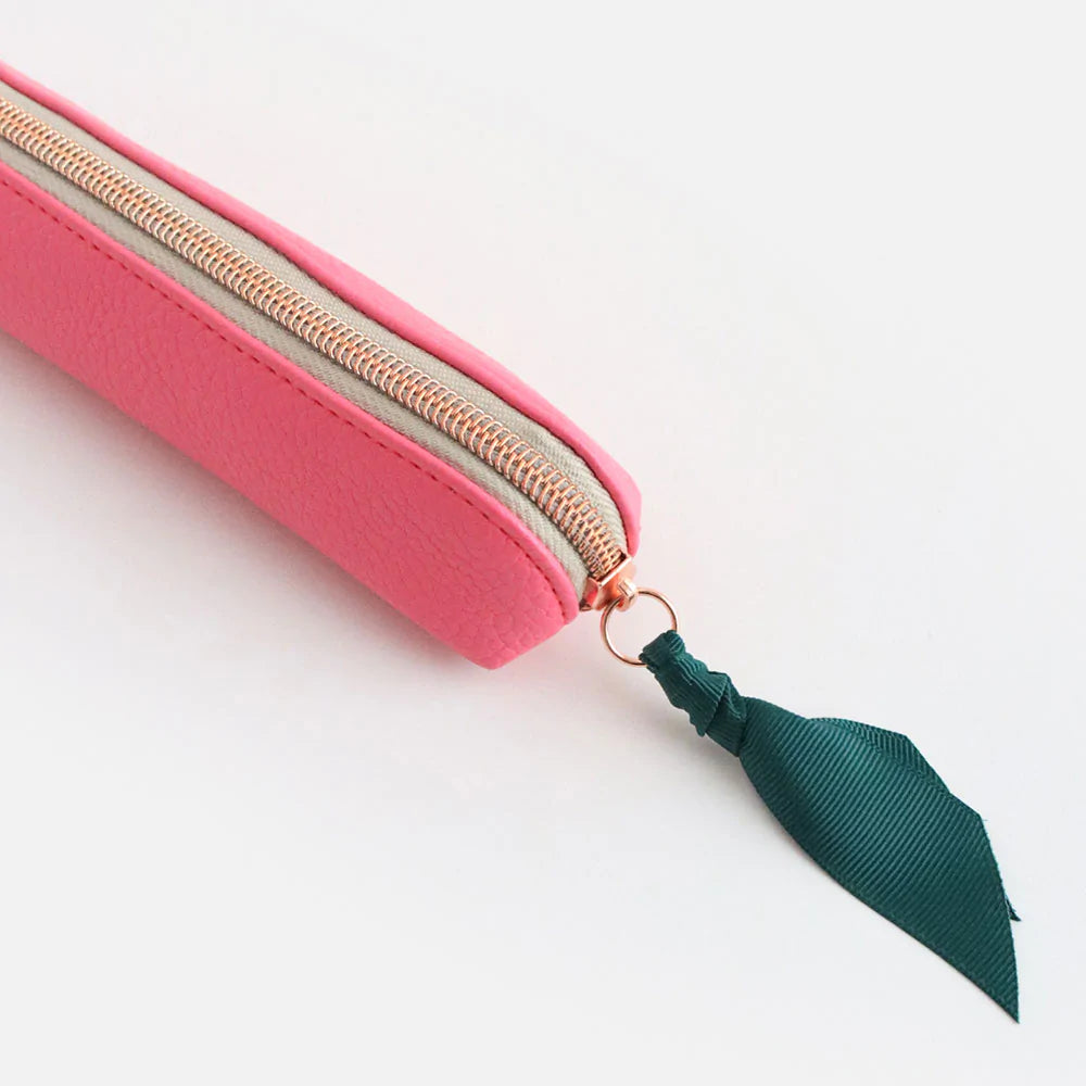 Pink Slim Pencil Case - Caroline Gardner - Daisy Chain Gift Company