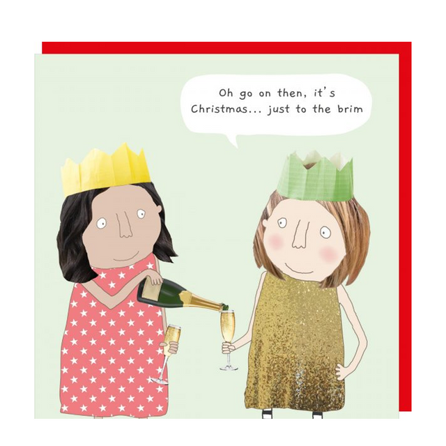 Brim Xmas - Festive Rosie Christmas Card - Rosie Made A Thing