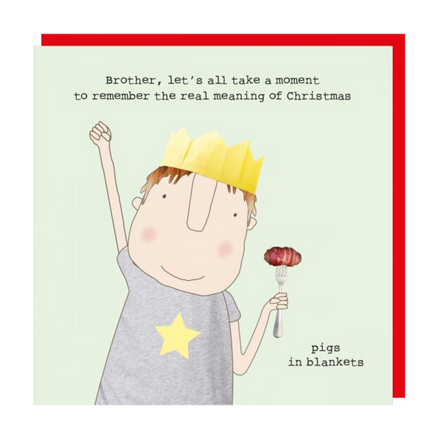 Brother Pigs - Festive Rosie Christmas Card
