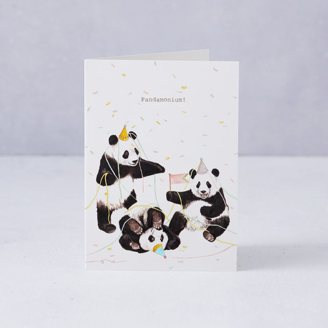 Pandamonium Illustrated Birthday Card - Mister Peebles