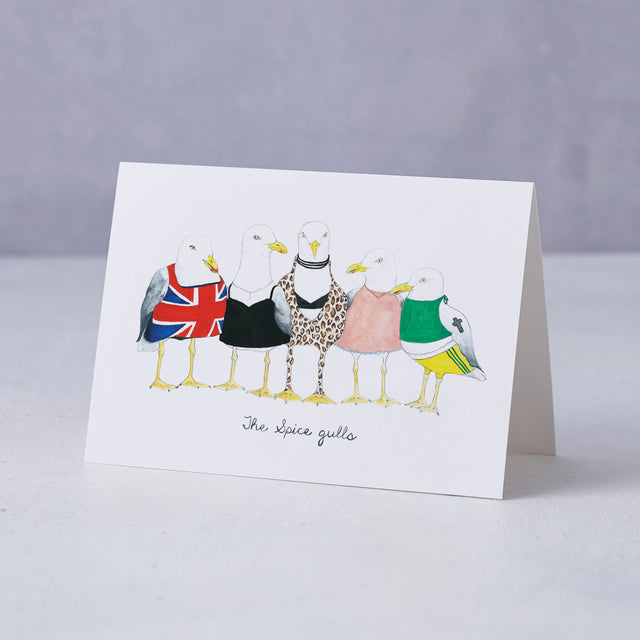 Spice Gulls Illustrated Greeting Card - Mister Peebles