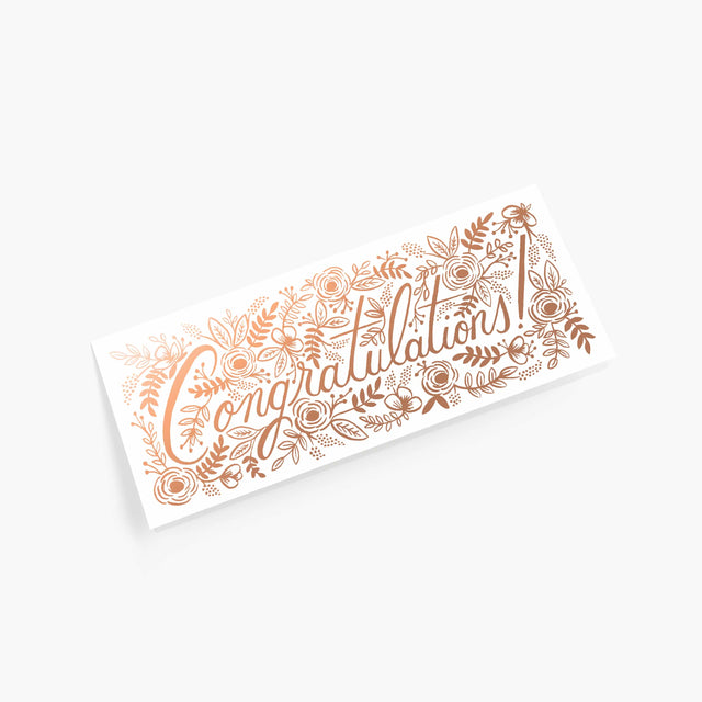 Champagne Floral Congratulations Greetings Card - Rifle Paper Co