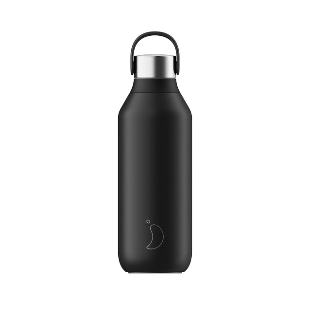 Chilly's Series 2 Water Bottle 500ml: Abyss Black