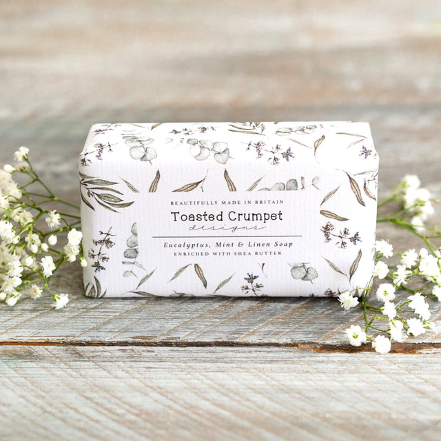 Eucalyptus Mint & Linen Soap - Toasted Crumpet