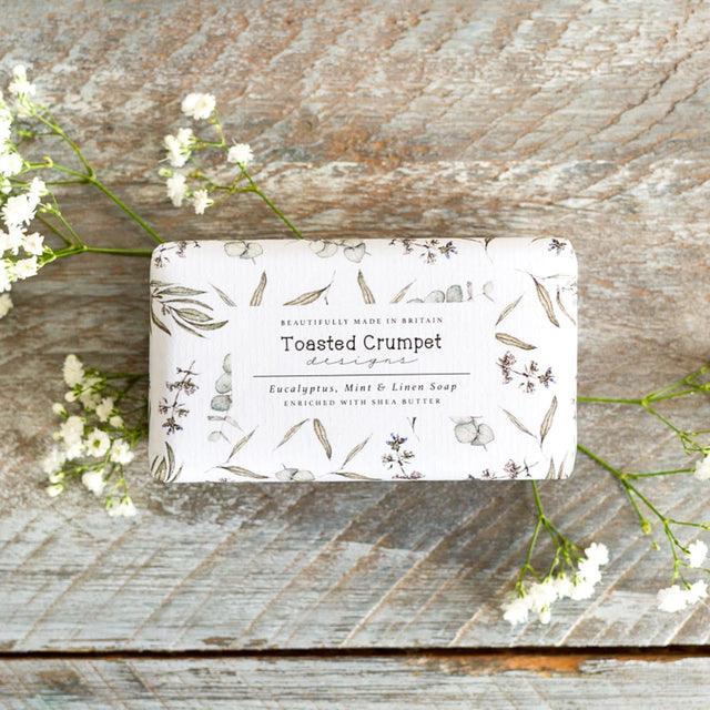 Eucalyptus Mint & Linen Soap - Toasted Crumpet