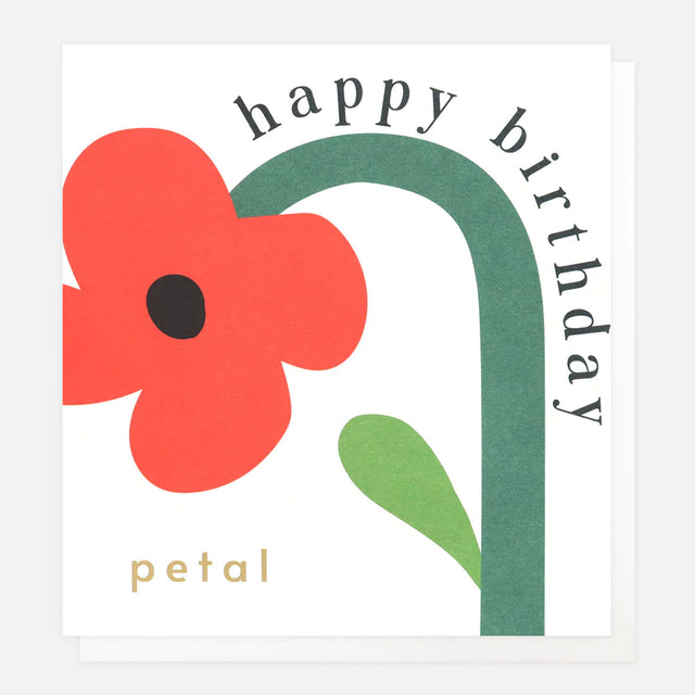 Happy Birthday Petal Birthday Card - Caroline Gardner