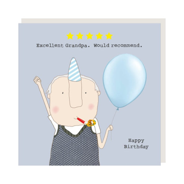 Five Star Grandpa Card - Rosie Made A Thing