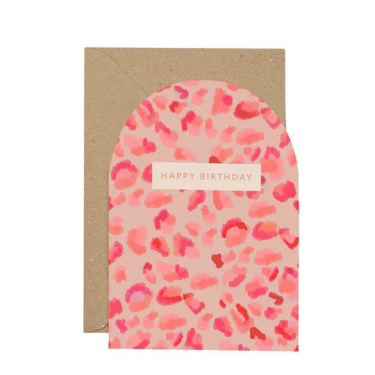 Neon Leopard Print Card - Plewsy
