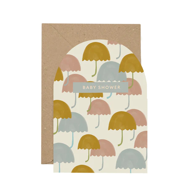 Baby Shower Umbrellas Card - Plewsy