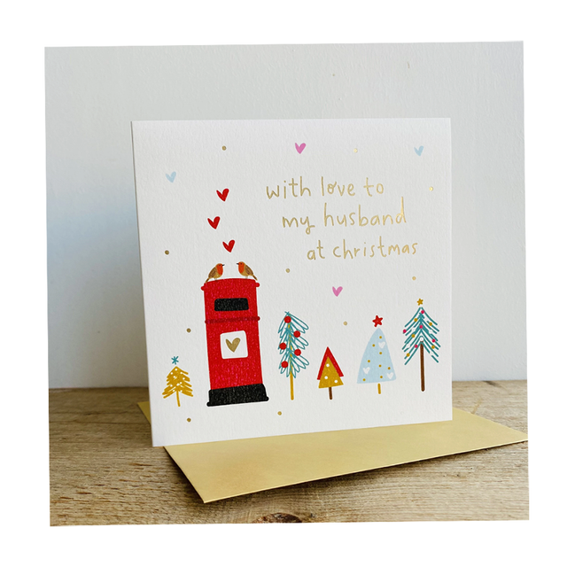 With Love To My Husband Christmas Card - Megan Claire