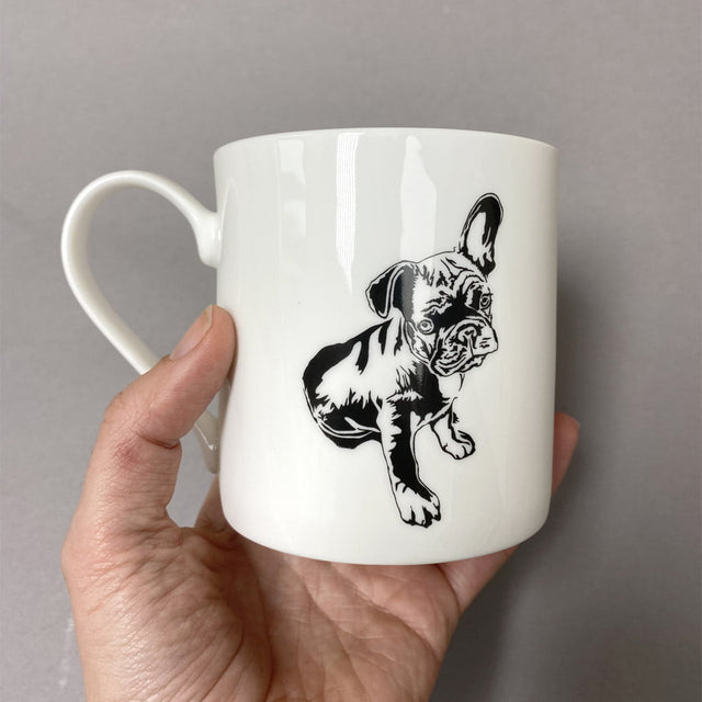 French Bulldog Fine Bone China Mug - Penguin Ink