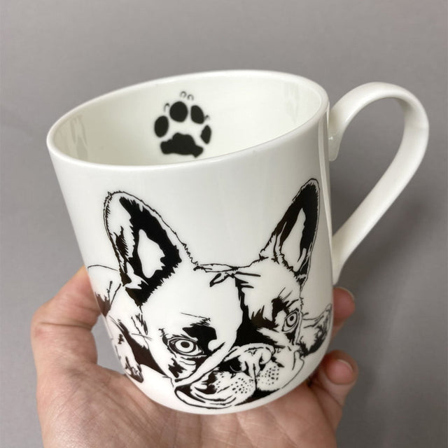 French Bulldog Fine Bone China Mug - Penguin Ink