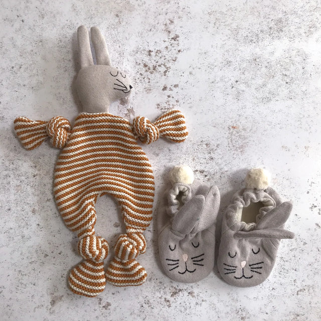 Rabbit Baby Booties: Sophie Home