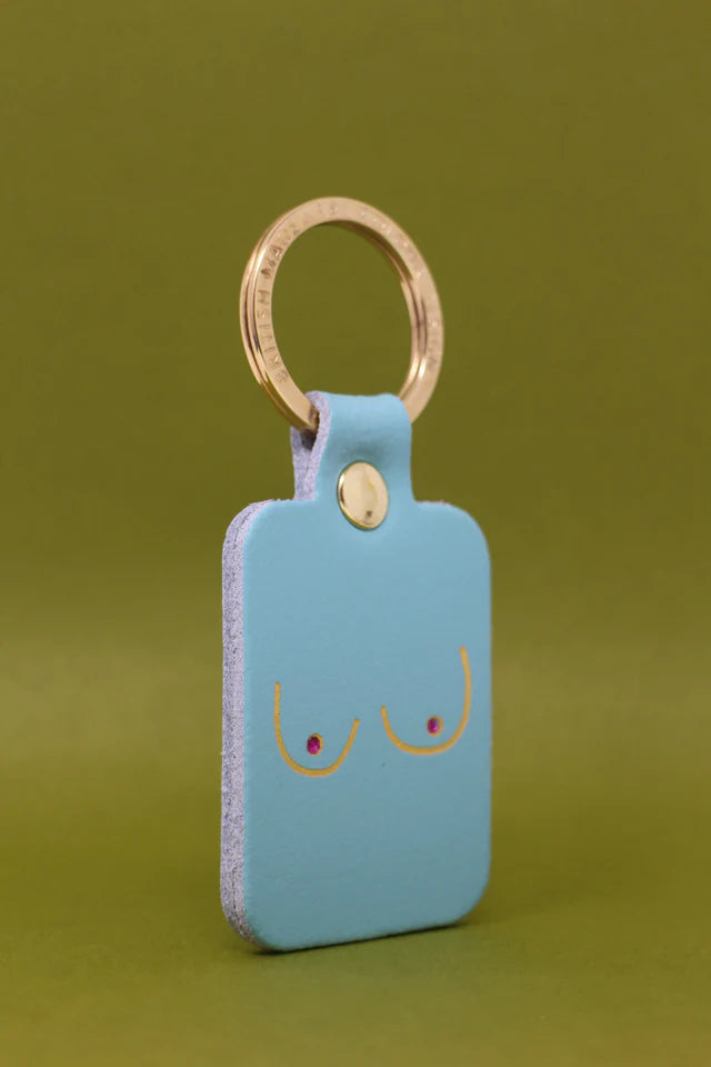 Boobie Keyring - Turquoise - Ark Colour Design