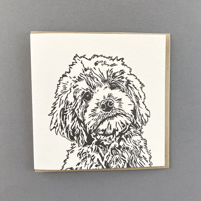 Cockapoo Puppy Card - Penguin Ink