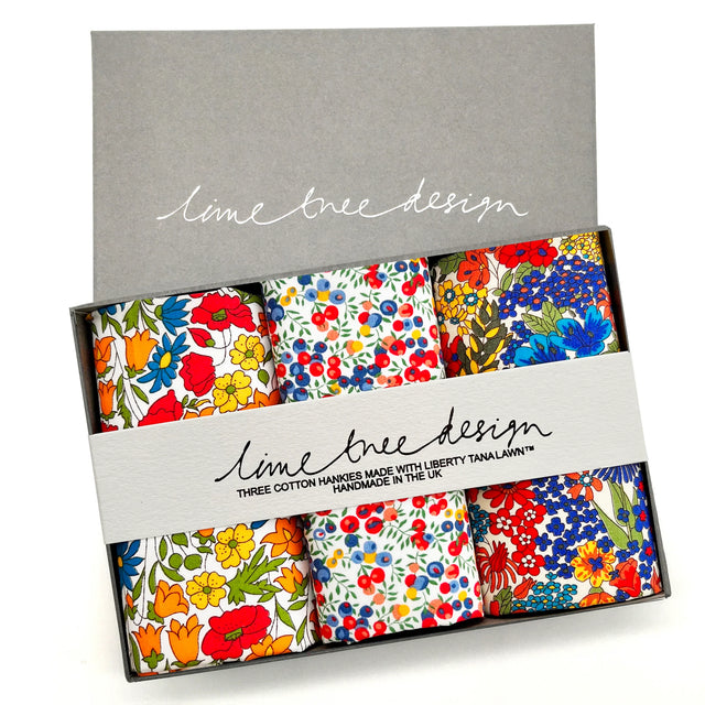 Liberty Tana Lawn Hankies: Poppy Field