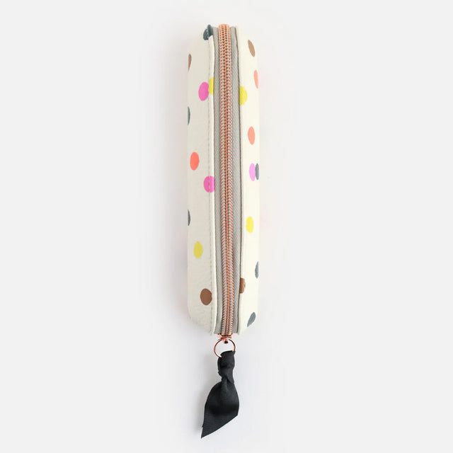 vMulti Polka Spot Slim Pencil Case - Caroline Gardner
