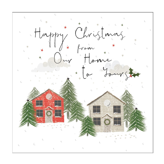 Our Home To Yours Christmas Card - Handcrafted Card Co